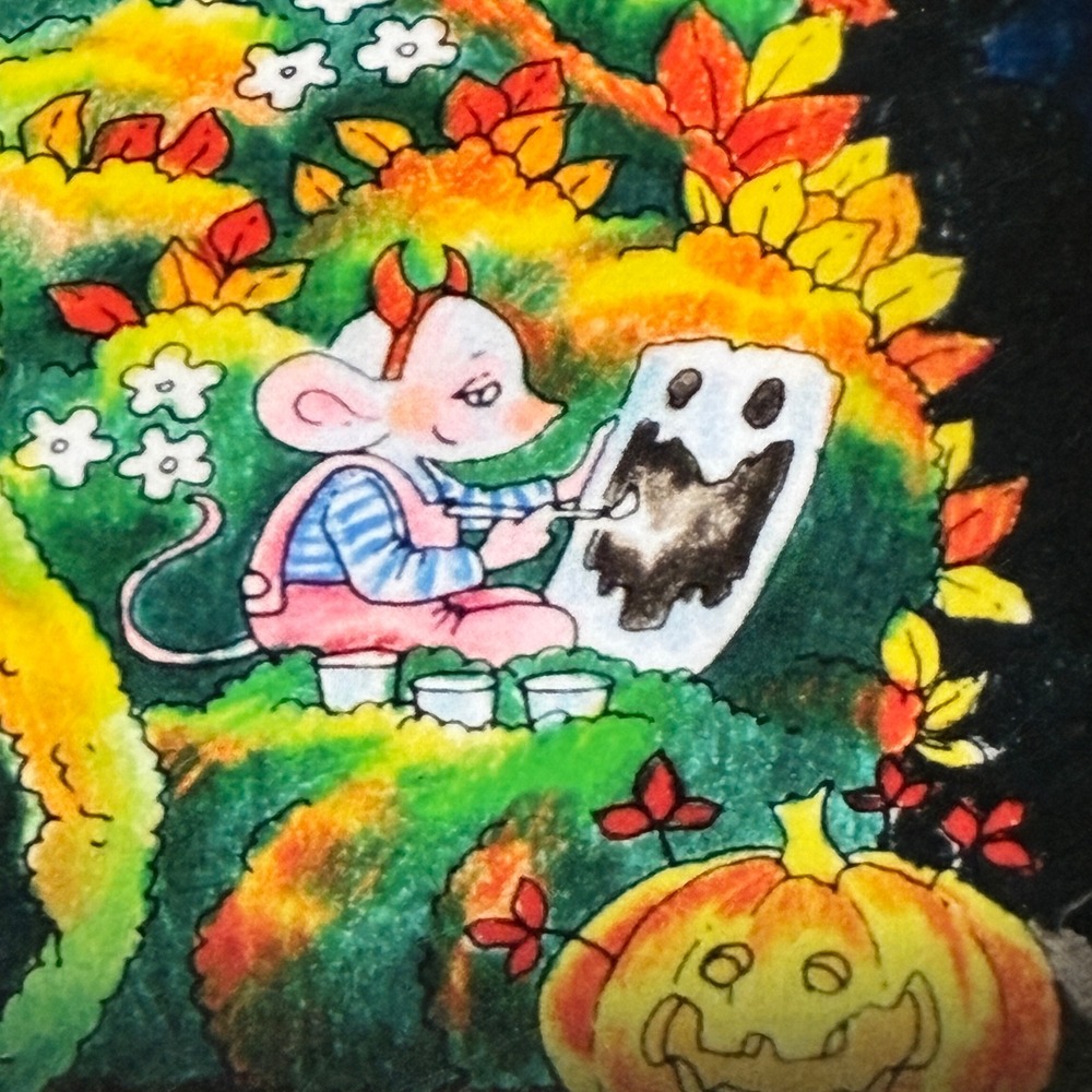 Nice Little Town Halloween Adult Coloring Book Tatiana Bogema Whimsical Spooky - Picture 8 of 11